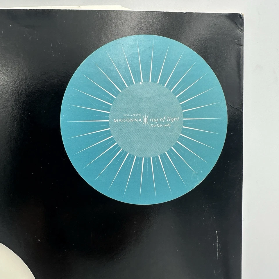 Rare 1998 MADONNA RAY OF LIGHT PRO-A-9378 Vinyl Record LP WHITE LABEL PROMO - EX Foto 2 de 4