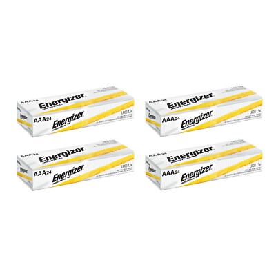 96 Energizer Industrial AAA Alkaline Batteries (EN92, LR03, Triple A)