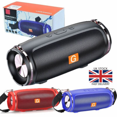 Portable Wireless Bluetooth Speaker Stereo High Bass Loud USB FM Stereo ...