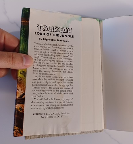 Tarzan Lord of the Jungle by Edgar Rice Burroughs, 1928, HC w/ Dust Jacket - Picture 7 of 16
