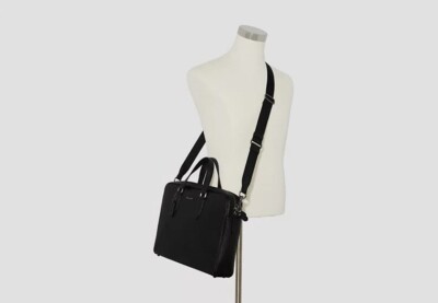 BRAND NEW! COACH Men/Women Graham Structured Briefcase - Pebble