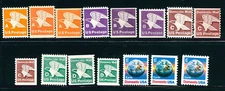 US Scott #1735-36,1743,1818-20,1946-48, 2111-13, & 2277-2282 Set A,B,C,D,& E   