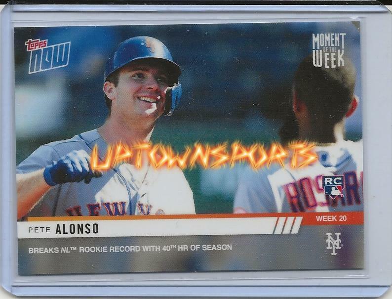 2019 TOPPS NOW® Moment Of The Week 20 - Pete Alonso BREAK THE NL RECORD ROOKIE