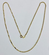 HSN Michael Anthony Jewelry Solid 10K Yellow Gold 16" Singapore Chain Necklace