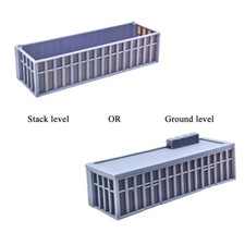 Outland Models Modern Commercial Box Building Wide Stackable 1:160 N Scale