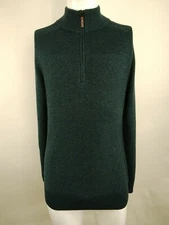 SmartWool Men Ripple Ridge Half Zip Sweater Blue Medium 16425-E53