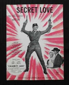 1953 Calamity Jane Movie Secret Love Academy Award Doris Day Howard Keel Ebay