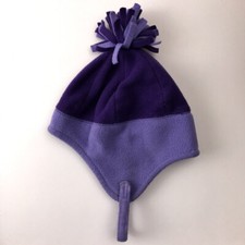 The Children's Place 6 to 18 Month Purple Fleece Winter Hat With Ear Flaps