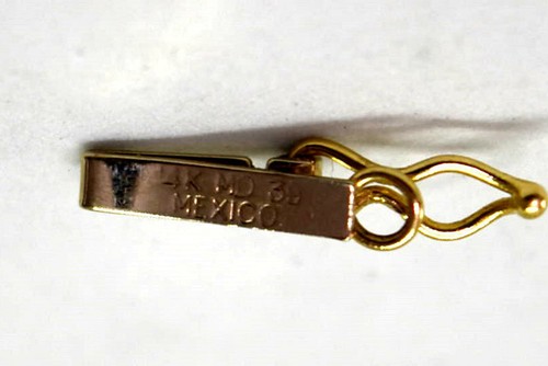 14K Solid Gold Clasp with Safety Lock - Picture 5 of 6