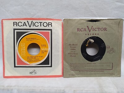 Elvis Presley You Don't Have To Say You Love Me / Surrender 45 RPM record lot -2