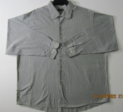 Arrow Shirt Mens 2XL XXL Black White Button Up Pocket Office Dress Casual Men 