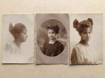 orig Fotos 1919, Frau Photograph H. Schmidt Hamm Arnsberg 