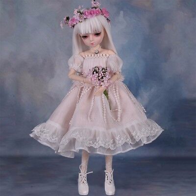 1/4 BJD Doll 45cm Girl Doll Free Face Make up Replaceable Eyes Full Set Dolls