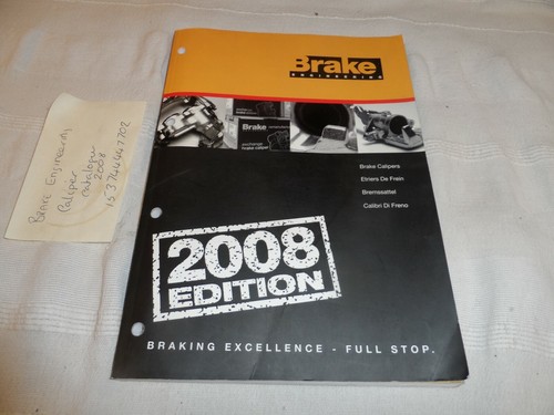 BREMSTECHNIK BREMSSATTEL EINBAUKATALOG 2008