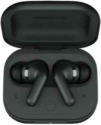 MOTOROLA Buds+ Black Sound by Bose, Dual Dynamic Drivers, 48dB ANC True Wireless