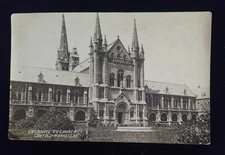 Church Entrance, Cowfold Monastery, RPPC (1910s)