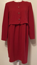 Vintage Champagne West Women's Red Large Jumper with Short Jacket