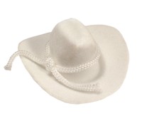 12pcs Mini Cowboy Hat Western Wedding Favors Decoration 3 White on sale 12pcs Mini Cowboy Hat Western Wedding Favors Decoration 3 White on sale
