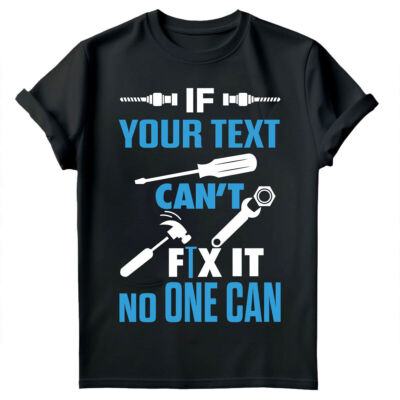 Personalisierte Herren-T-Shirts If Grandad Cant Fix It Vatertagsgeschenk Oberteil #FD -a