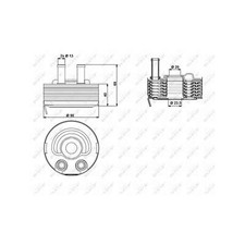 Genuine NRF Engine Oil Cooler - 31184