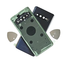 Back Glass Camera Battery Cover Replacement Fit Samsung Galaxy S10 Prism Black