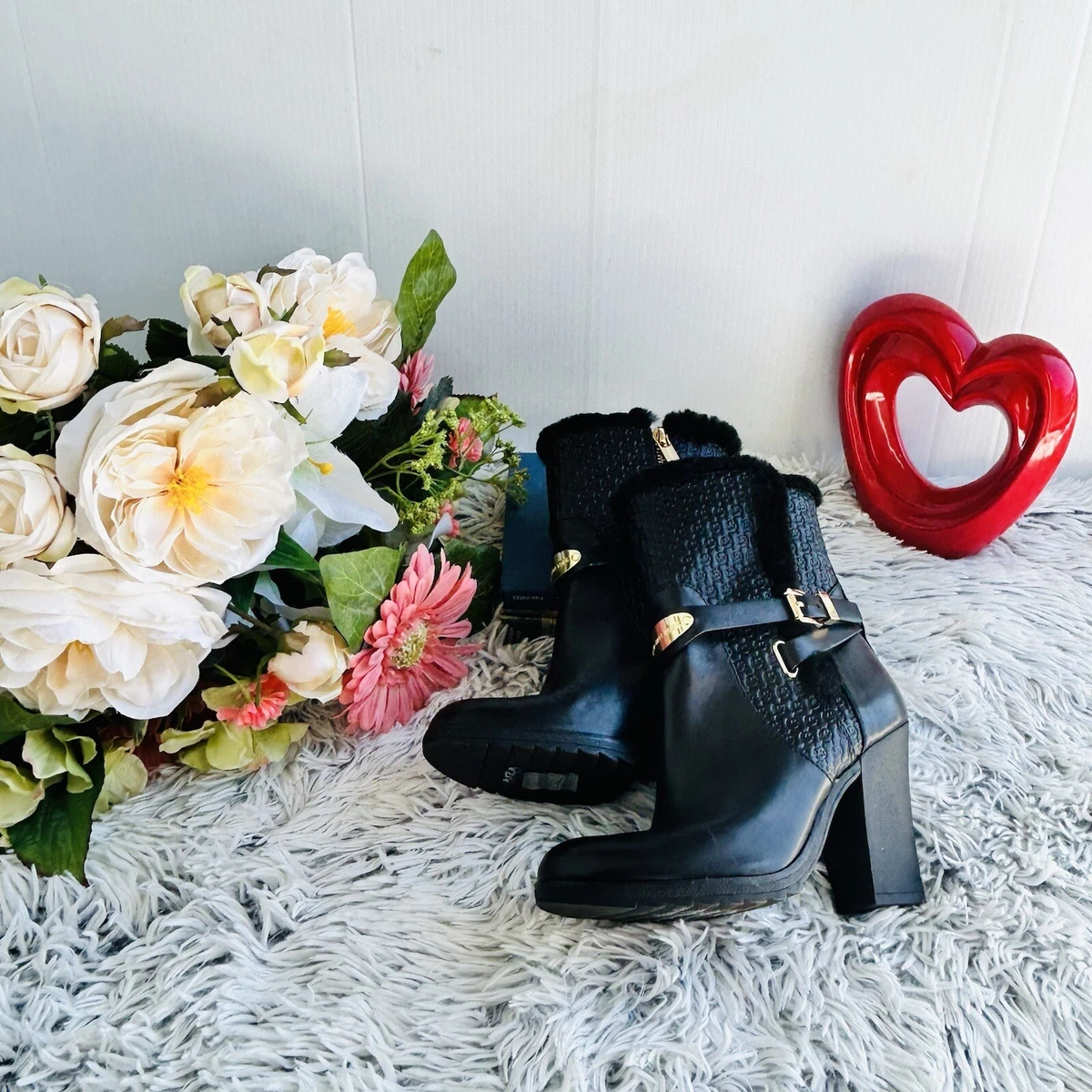 Michael kors black ankle deals boots
