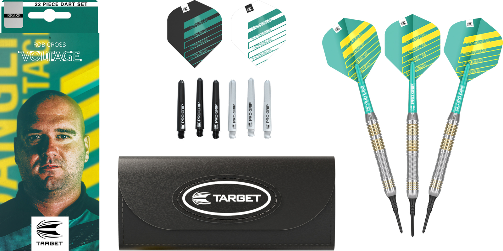 Мишень для мягких дротиков Rob Cross Brass All-in-One-Серия Softtip Dart Softdart 18 г 4390₽