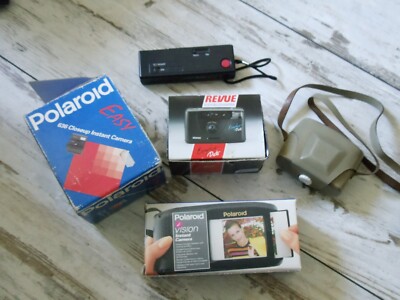 Set Fotoapparate 5 Stk.aus Nachlass- verschiedene Sorten Polaroid,Revue,Easyshot