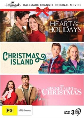HALLMARK Christmas Collection 40 Heart / XMas Island / Secret Gift DVD NEW