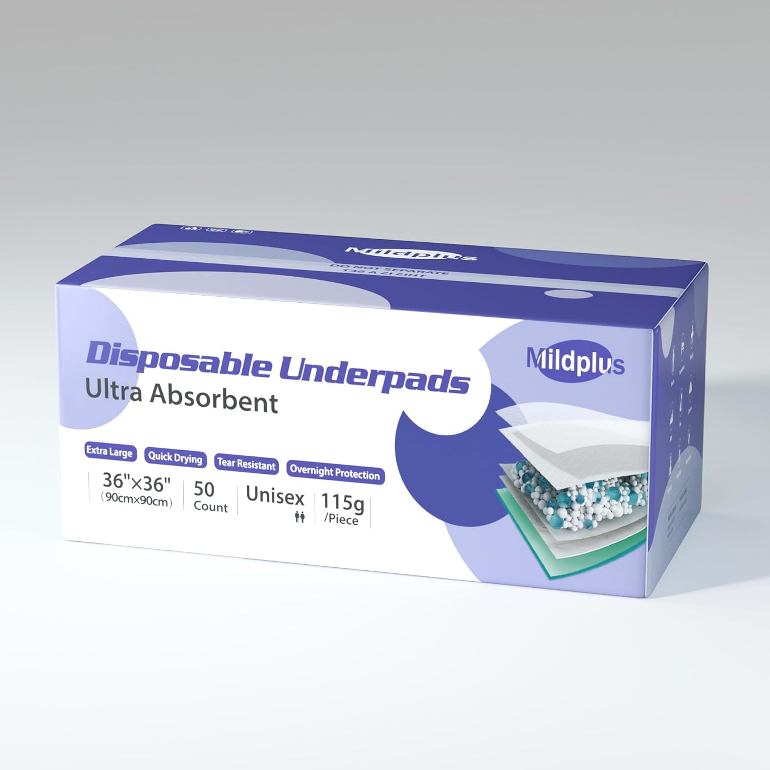 Disposable Bed Pads 36'' X 36'' Heavy Duty Underpads Extra Large Incontinence(10