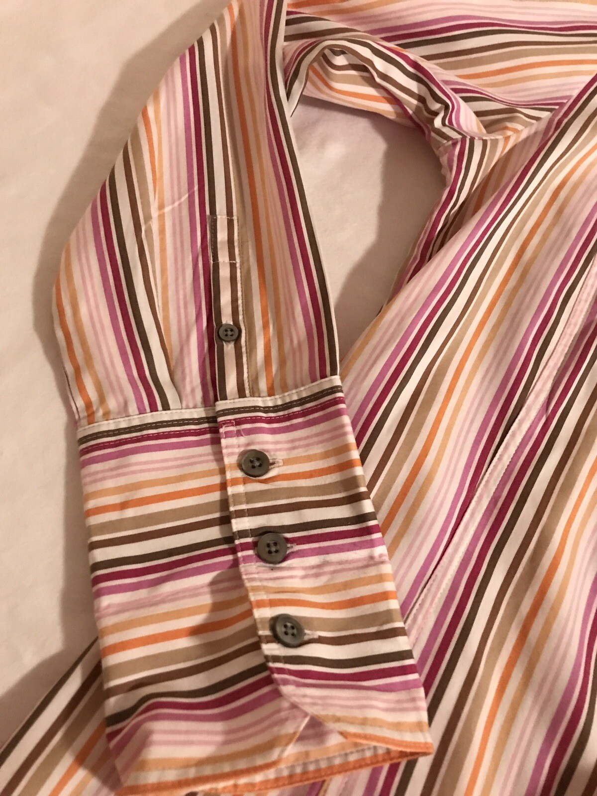 Faconnable  Button-Down Multicolor Striped 2 Shir… - image 12