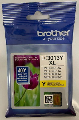 Brother Ink Cartridge MFC-J491 400 Page Yield YW LC3013Y | eBay