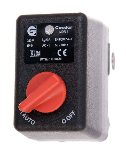 Condor Druckschalter MDR1/11 Mit Anlauf Entlastungsventil 8-10 Bar Max 11 Bar-image