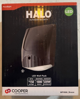 HALO Cooper Lighting WP1050L - 1000 lumens LED Wall Pack - Bronze - BRAND NEW!