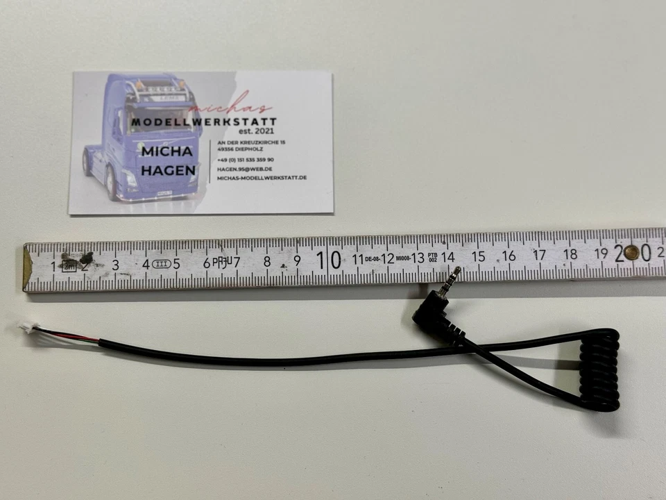 Data Cable 2.5mm 1x Jack + Male 4 Pin for SIKU Control 1:32 Cable. - Image 4 of 4