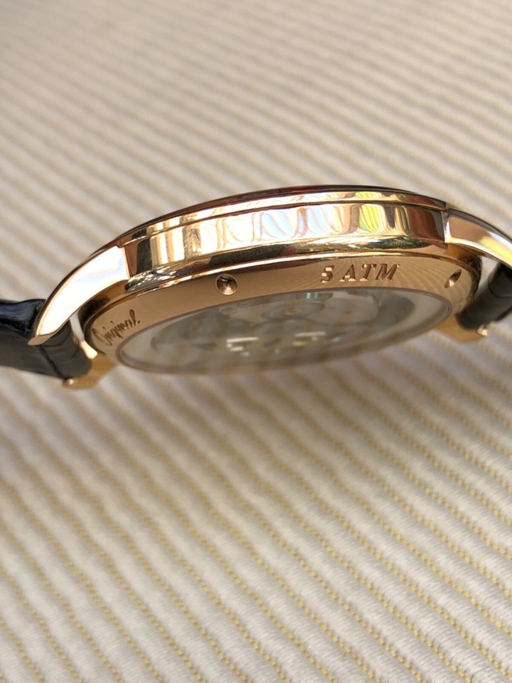 39:59 Glashutte Original Senator Automatic Rose Gold Silver Dial ref: 39-59 ...