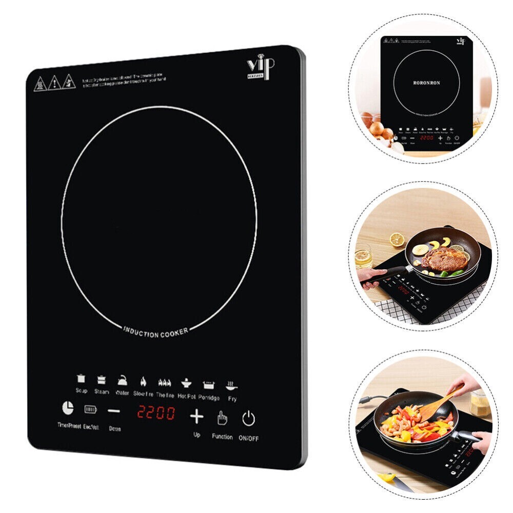1800W Portable Kitchen Countertop Induction Cooktop Burner Electric Hot Stove