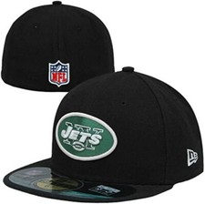 New Era New York Jets On Field Fitted Hat Cap Black