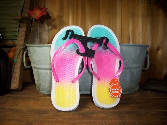 girls rainbow slippers