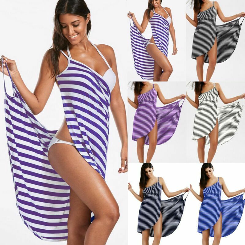 Women Wrap Spa Towel Beach Towel Robes Bath Wearable Fast Drying Summer