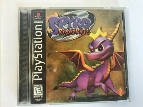 Spyro (2) Ripto's Rage (Sony Playstation 1,1998) Complete Gold Foil ...