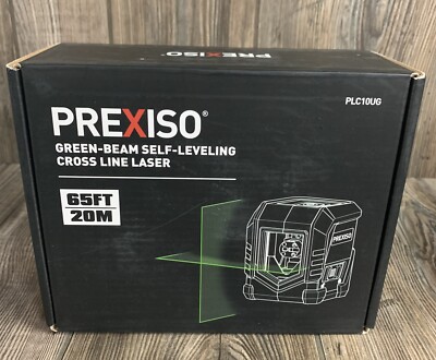 Prexiso Green Beam Self Leveling Cross Line Laser 65ft 20m PLC10UG