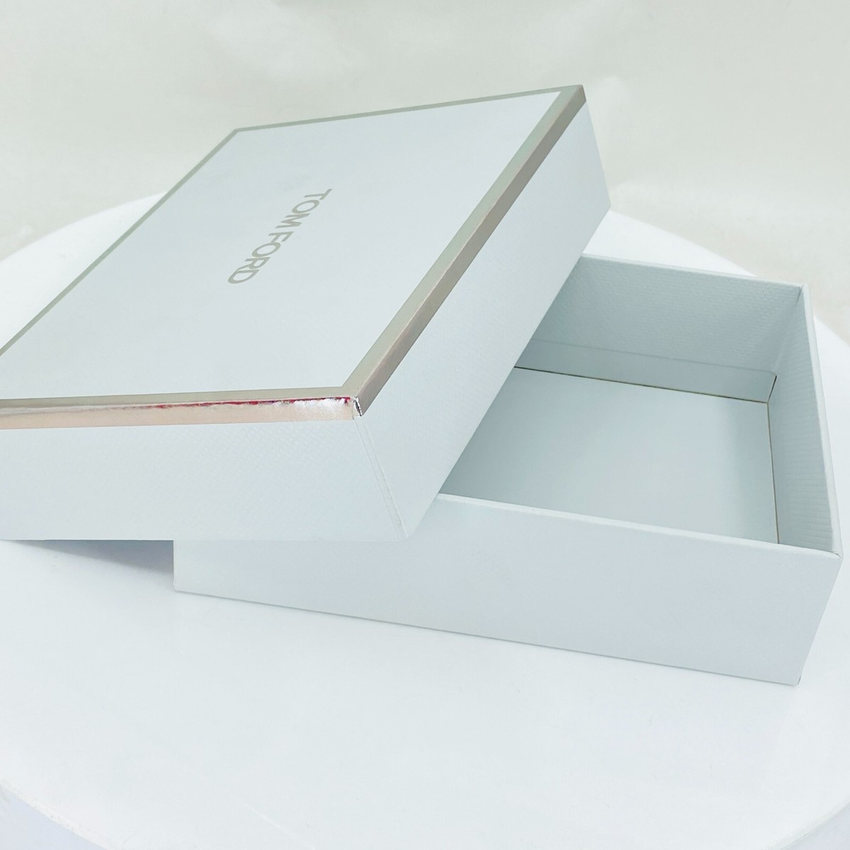 TOM FORD Gift Box Light Gray & Silver EMPTY 4