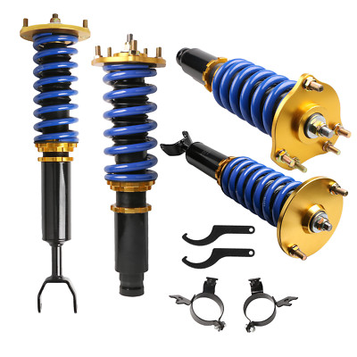 4X Full Coilover Struts Shock Absorbers Set For 92-01 Honda Prelude Adj. Height