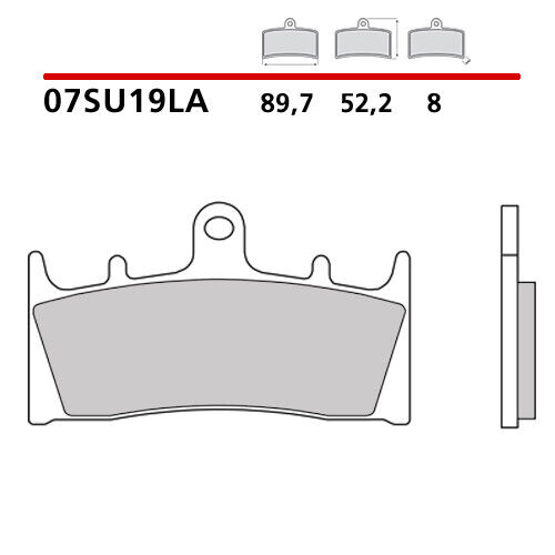 Paire Plaquettes Frein Avant BREMBO Pour Suzuki GSX R Hayabusa 1300 99> - Photo 1/7