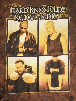 Vintage Hard Knock Life Ryde Or Die Tour Jay z DMX Method Man Red
