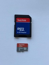 SanDisk Ultra 64 GB Micro SD with Adapter