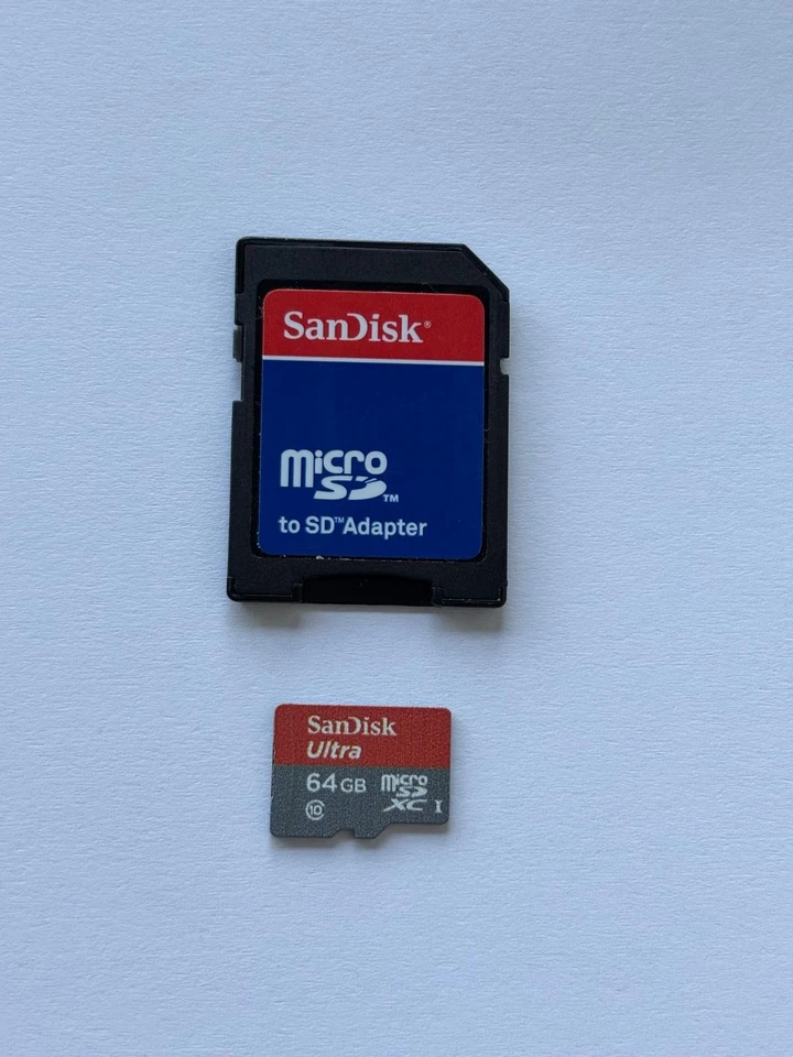 Micro SD SanDisk Ultra 64 Go avec adaptateur - Photo 1/1