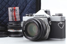 2Lens Meter Works N MINT Olympus OM-1 FilmCamera 50mm F1.4 28mm F2.8 FromJAPAN