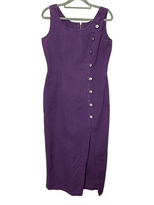 navy blue dress for baby girl Vintage 90s Red Elegant Lace Bodycon Fringe Maxi Midi Slit Dress / Size:  Small